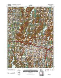 Meriden Connecticut Historical topographic map, 1:24000 scale, 7.5 X 7.5 Minute, Year 2012