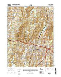 Meriden Connecticut Current topographic map, 1:24000 scale, 7.5 X 7.5 Minute, Year 2015