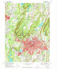 Meriden Connecticut Historical topographic map, 1:24000 scale, 7.5 X 7.5 Minute, Year 1967