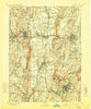 Meriden Connecticut Historical topographic map, 1:62500 scale, 15 X 15 Minute, Year 1893