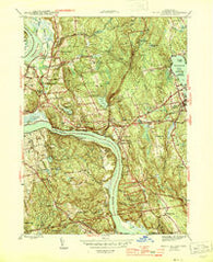 Middle Haddam Connecticut Historical topographic map, 1:31680 scale, 7.5 X 7.5 Minute, Year 1945