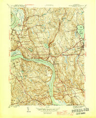 Middle Haddam Connecticut Historical topographic map, 1:31680 scale, 7.5 X 7.5 Minute, Year 1945