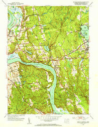 Middle Haddam Connecticut Historical topographic map, 1:31680 scale, 7.5 X 7.5 Minute, Year 1952