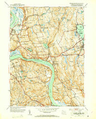 Middle Haddam Connecticut Historical topographic map, 1:31680 scale, 7.5 X 7.5 Minute, Year 1952