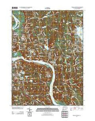 Middle Haddam Connecticut Historical topographic map, 1:24000 scale, 7.5 X 7.5 Minute, Year 2012