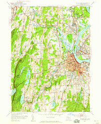 Middletown Connecticut Historical topographic map, 1:24000 scale, 7.5 X 7.5 Minute, Year 1952