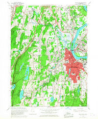 Middletown Connecticut Historical topographic map, 1:24000 scale, 7.5 X 7.5 Minute, Year 1965