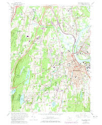 Middletown Connecticut Historical topographic map, 1:24000 scale, 7.5 X 7.5 Minute, Year 1965