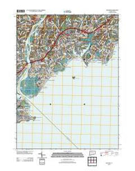 Milford Connecticut Historical topographic map, 1:24000 scale, 7.5 X 7.5 Minute, Year 2012