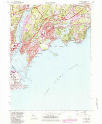 Milford Connecticut Historical topographic map, 1:24000 scale, 7.5 X 7.5 Minute, Year 1984