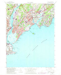 Milford Connecticut Historical topographic map, 1:24000 scale, 7.5 X 7.5 Minute, Year 1960