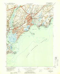 Milford Connecticut Historical topographic map, 1:31680 scale, 7.5 X 7.5 Minute, Year 1951