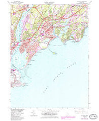 Milford Connecticut Historical topographic map, 1:24000 scale, 7.5 X 7.5 Minute, Year 1960