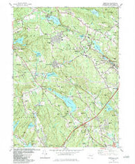 Montville Connecticut Historical topographic map, 1:24000 scale, 7.5 X 7.5 Minute, Year 1983