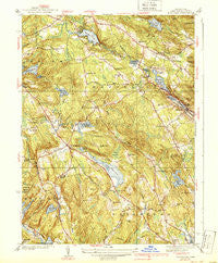 Montville Connecticut Historical topographic map, 1:31680 scale, 7.5 X 7.5 Minute, Year 1939