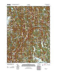 Moodus Connecticut Historical topographic map, 1:24000 scale, 7.5 X 7.5 Minute, Year 2012