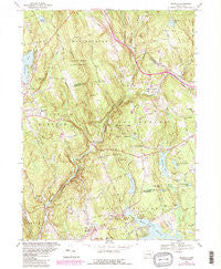 Moodus Connecticut Historical topographic map, 1:24000 scale, 7.5 X 7.5 Minute, Year 1967