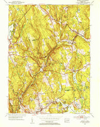Moodus Connecticut Historical topographic map, 1:31680 scale, 7.5 X 7.5 Minute, Year 1952