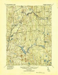 Moosup Connecticut Historical topographic map, 1:62500 scale, 15 X 15 Minute, Year 1920