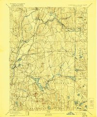 Moosup Connecticut Historical topographic map, 1:62500 scale, 15 X 15 Minute, Year 1893