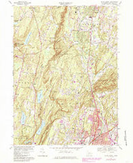 Mount Carmel Connecticut Historical topographic map, 1:24000 scale, 7.5 X 7.5 Minute, Year 1967