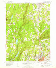 Mount Carmel Connecticut Historical topographic map, 1:24000 scale, 7.5 X 7.5 Minute, Year 1954