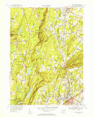Mount Carmel Connecticut Historical topographic map, 1:31680 scale, 7.5 X 7.5 Minute, Year 1954