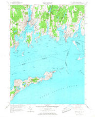 Mystic Connecticut Historical topographic map, 1:24000 scale, 7.5 X 7.5 Minute, Year 1958