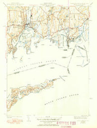 Mystic Connecticut Historical topographic map, 1:31680 scale, 7.5 X 7.5 Minute, Year 1944