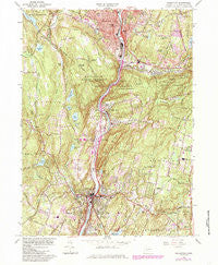 Naugatuck Connecticut Historical topographic map, 1:24000 scale, 7.5 X 7.5 Minute, Year 1964