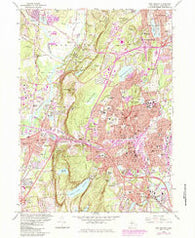 New Britain Connecticut Historical topographic map, 1:24000 scale, 7.5 X 7.5 Minute, Year 1966