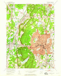 New Britain Connecticut Historical topographic map, 1:24000 scale, 7.5 X 7.5 Minute, Year 1953