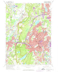 New Britain Connecticut Historical topographic map, 1:24000 scale, 7.5 X 7.5 Minute, Year 1966
