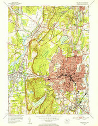 New Britain Connecticut Historical topographic map, 1:31680 scale, 7.5 X 7.5 Minute, Year 1953