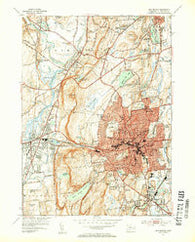 New Britain Connecticut Historical topographic map, 1:31680 scale, 7.5 X 7.5 Minute, Year 1953