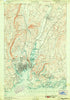 New Haven Connecticut Historical topographic map, 1:62500 scale, 15 X 15 Minute, Year 1892