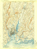 New Haven Connecticut Historical topographic map, 1:62500 scale, 15 X 15 Minute, Year 1892