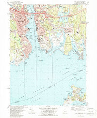 New London Connecticut Historical topographic map, 1:24000 scale, 7.5 X 7.5 Minute, Year 1984
