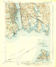 New London Connecticut Historical topographic map, 1:31680 scale, 7.5 X 7.5 Minute, Year 1938
