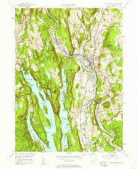 New Milford Connecticut Historical topographic map, 1:24000 scale, 7.5 X 7.5 Minute, Year 1955