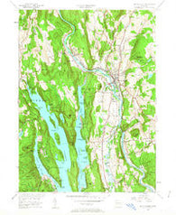 New Milford Connecticut Historical topographic map, 1:24000 scale, 7.5 X 7.5 Minute, Year 1955