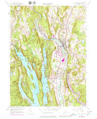 New Milford Connecticut Historical topographic map, 1:24000 scale, 7.5 X 7.5 Minute, Year 1955