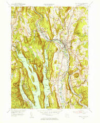 New Milford Connecticut Historical topographic map, 1:31680 scale, 7.5 X 7.5 Minute, Year 1955