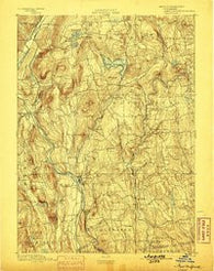 New Milford Connecticut Historical topographic map, 1:62500 scale, 15 X 15 Minute, Year 1893