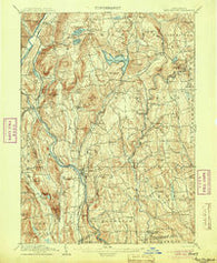 New Milford Connecticut Historical topographic map, 1:62500 scale, 15 X 15 Minute, Year 1904