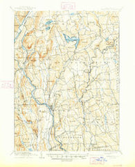 New Milford Connecticut Historical topographic map, 1:62500 scale, 15 X 15 Minute, Year 1904