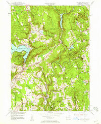 New Preston Connecticut Historical topographic map, 1:24000 scale, 7.5 X 7.5 Minute, Year 1955
