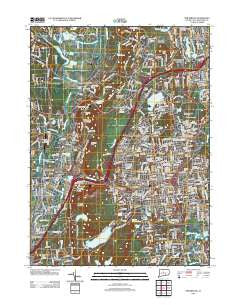 New Britain Connecticut Historical topographic map, 1:24000 scale, 7.5 X 7.5 Minute, Year 2012