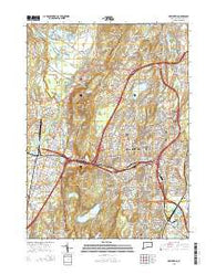 New Britain Connecticut Current topographic map, 1:24000 scale, 7.5 X 7.5 Minute, Year 2015