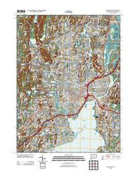 New Haven Connecticut Historical topographic map, 1:24000 scale, 7.5 X 7.5 Minute, Year 2012